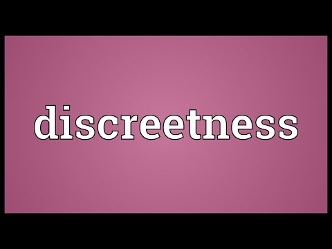 Discreetness Meaning