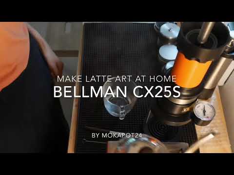 Latte art with Bellman CX25S milk steamer