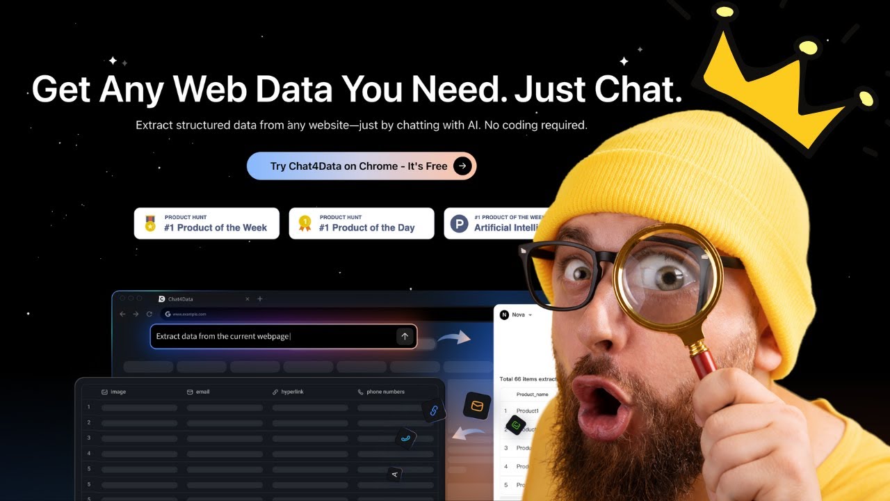 This AI Scraper extracts ANY Website Data (No Coding) | Chat4data Review
