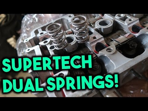 Installing Supertech Dual Valve Springs On My GSR Head!!