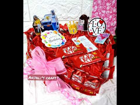 Kitkat chocolate hamper | Chocolate gift idea by Anjali's craft