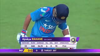 Ajinkye Rahane Maiden ODI century  अजिंक्या रहने की पहली एकदिवसीय शतक बीबीसी की कॉमेंट्री मैं ।