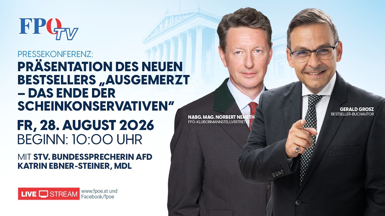 Präsentation des neuen Bestsellers „AUSGEMERZT – Das Ende der Scheinkonservativen“