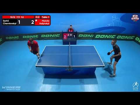 21:30 Serhii Cherniavskyi 0 - 3 Mykola Halynskyi West 5 WIN CUP 23.10.2022 | TABLE TENNIS WINCUP