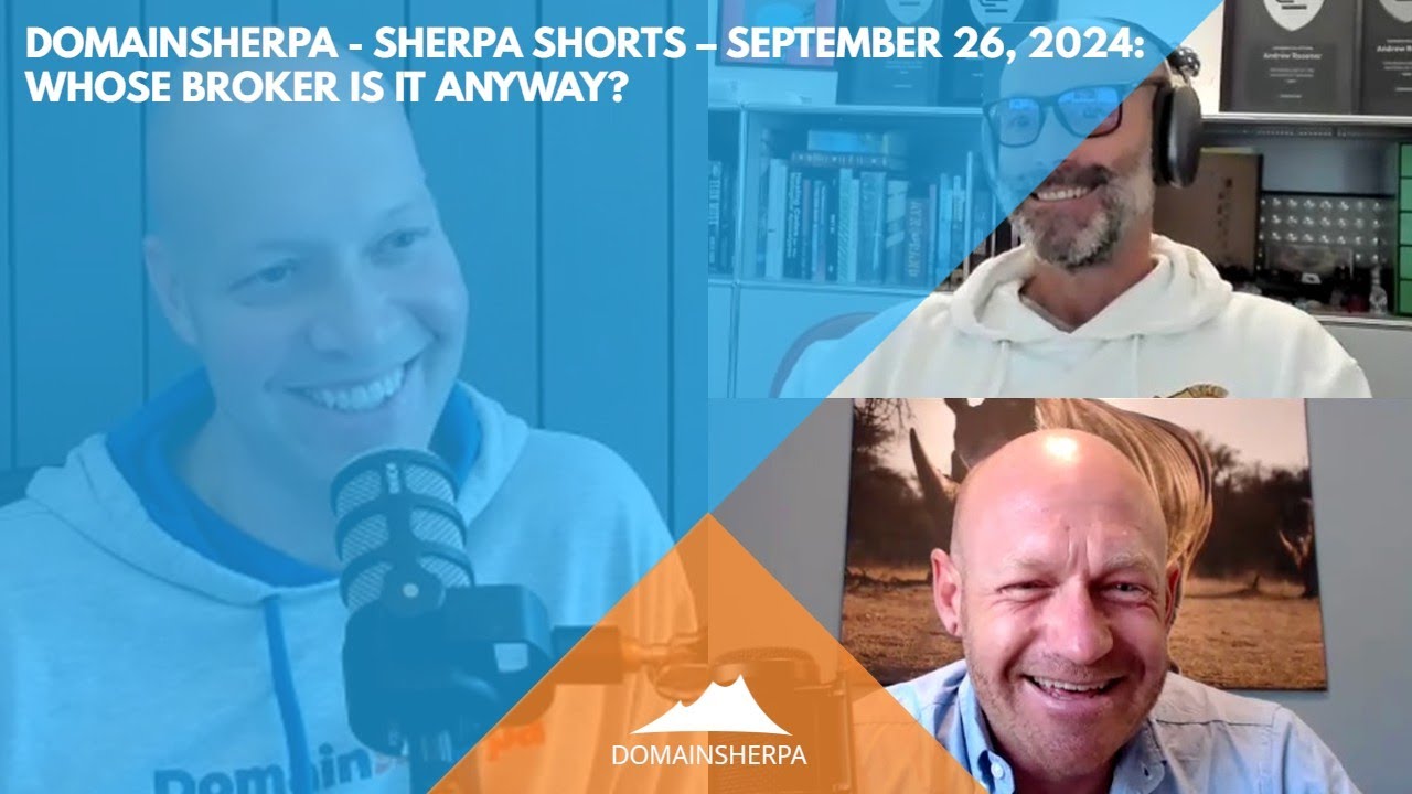 Whose Broker Is It Anyway? Domain Negotiations & .AI Trends | DomainSherpa Podcast | Sept. 26, 2024
