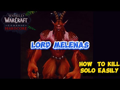 WOW Classic Lord Melenas Easy Solo kill #worldofwarcraft #wowclassic #feraldruid