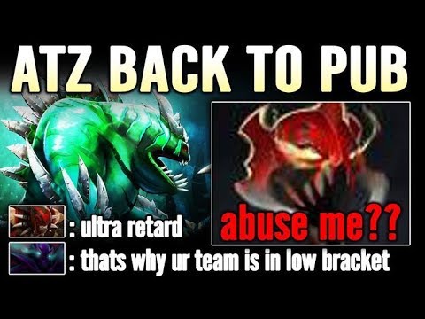 Back to PUB too Soon Arteezy 10K MMR "Carry" Tidehunter ATZ Dota 2