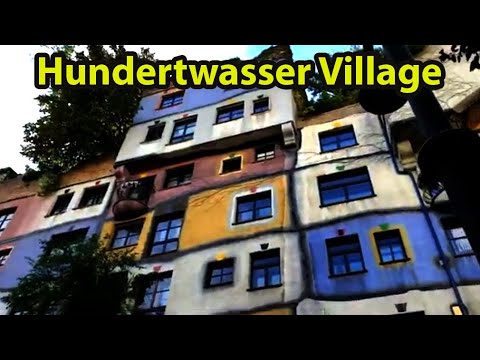 Aldeia de Friedensreich Hundertwasser em Viena Áustria