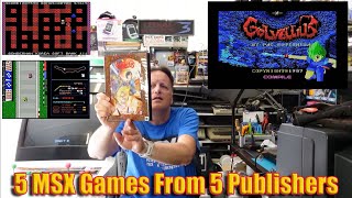 5 MSX Games From 5 Publishers (Bomberman, Pitfall, F1 Spirit, Chack'n Pop, Golvelius)