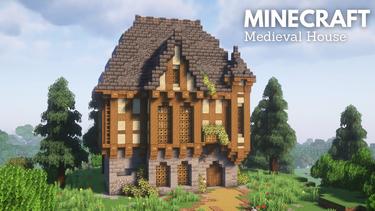 Minecraft: How to build a Medieval Town House | Minecraft Tutorial ...