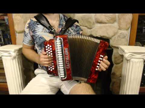 CAST509AR - Red Castiglione Diatonic Button Accordion ADG 31 12 $799