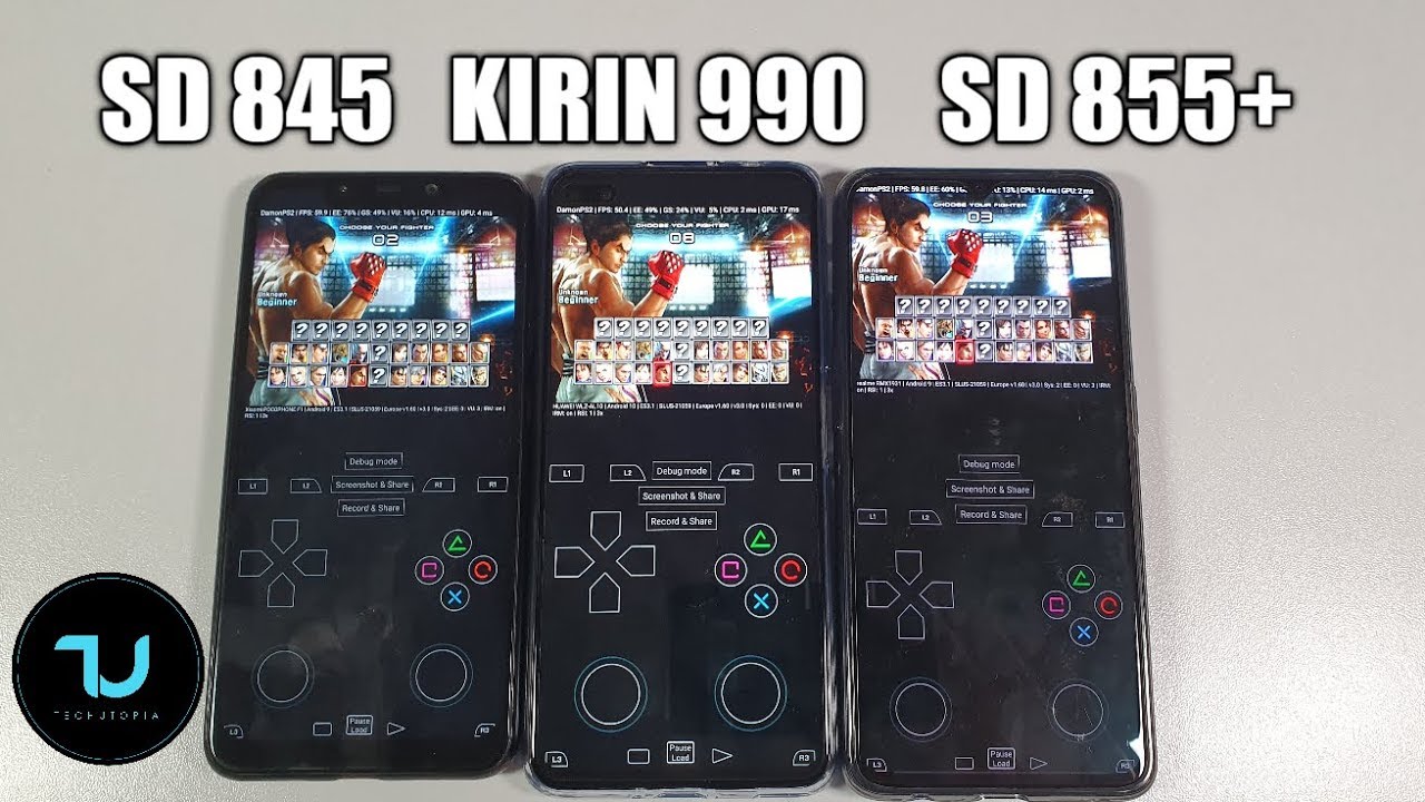 PS2 Games! Kirin 990 vs Snapdragon 845 vs 855 Plus Gaming comparison! DamonPS2 Pro Emulator