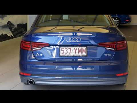 2018 Audi A4 B9 F4 MY18 S Line S tronic Scuba Blue 7 Speed Sports Automatic Dual Clutch Sedan