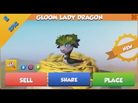 ❤ EPIC GLOOM LADY dragon hatched. How to get GLOOM LADY dragon. Dragon Mania Legends.
