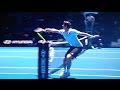 Extremely Rare Tennis Shot - Raonic Hitting Shot From Other Side of the Court Back Into the Net