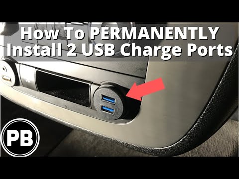 How to add dual usb charging ports in vehicle