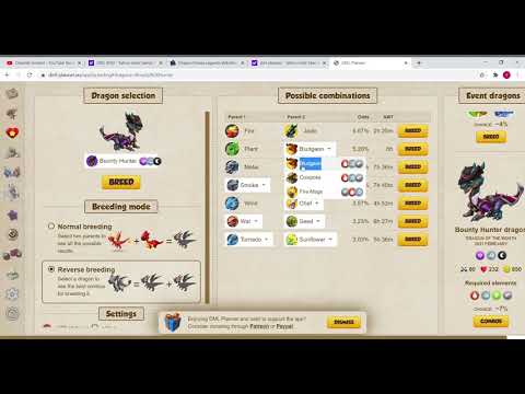 How to breed the bounty hunter dragon #3 (DML planner)