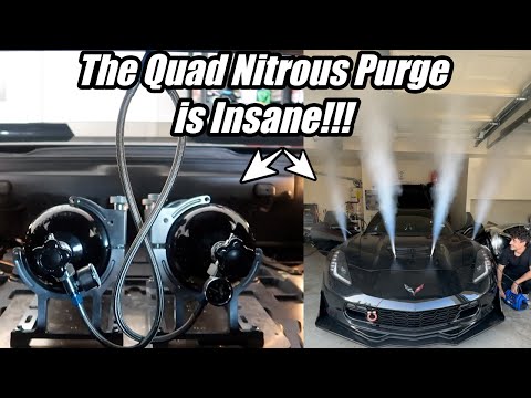 INSTALLING NITROUS WITH QUAD PURGE ON MY C7 Z06 CORVETTE!!! HOW TO & MORE!