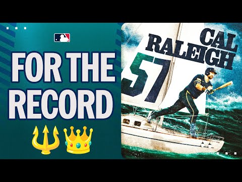 RECORDS ARE MEANT TO BE BROKEN 🔱 Cal Raleigh is now the Mariners single-season home run KING 👑