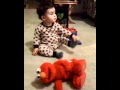 Ezekiel The Baby And His Tickle Me Elmo