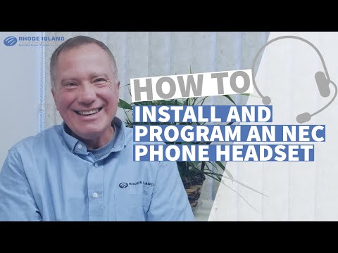 YouTube video about: How do I connect my headset to my nec phone?