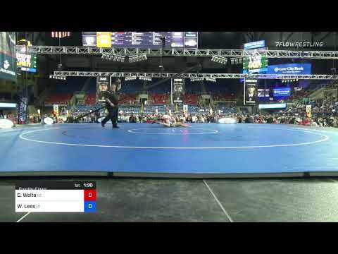 94 Lbs Quarterfinal - Cole Welte, Nebraska Vs Wyatt Lees, Michigan 8244