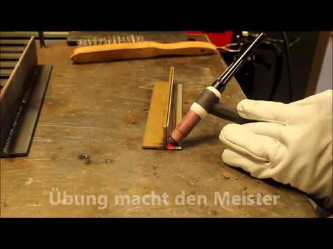 WIG Übung: Kehlnaht (Edelstahl Pulsierenden Schweißstrom)