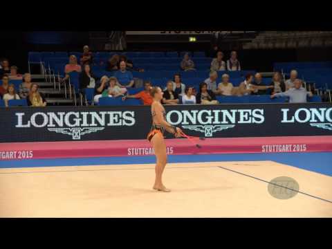 Victoria SOERENSEN (DEN) 2015 Rhythmic Worlds Stuttgart - Qualifications Clubs