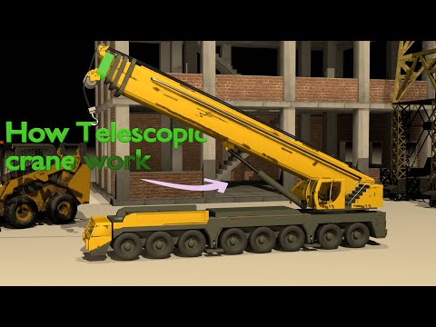 "How Telescopic Cranes Work? | 3D Animation Explained"