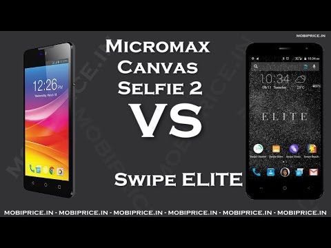 Compare Online Swipe ELITE VS Micromax Canvas Selfie 2 Price, Specification, Review