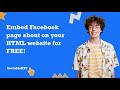 How to embed Facebook Page About on HTML? #embed #facebookpage #about #html #widget