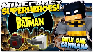 Minecraft | How To Be A Superhero! | BATMAN! | Only One Command (One Command Creation)