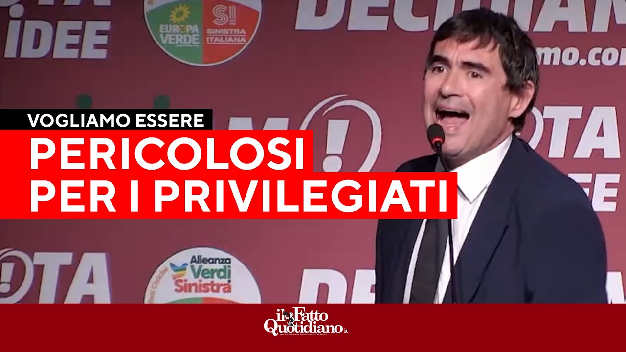 Fratoianni: “Vogliamo essere pericolosi per rendite, privilegi e chi investe nelle armi”