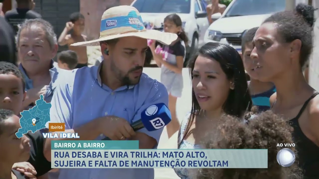 Bairro a Bairro: rua desaba e dificulta mobilidade de moradores em Ibirité (MG)