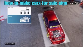 HOW YOU CAN SELL YOUR CARS LIVERY ON CARX DRIFT RACING