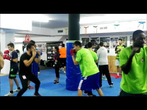 Entrenamiento de boxeo del Arcos Albacete Basket