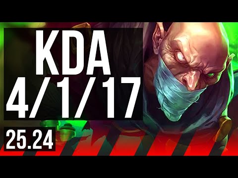 SINGED vs TRYNDAMERE (TOP) | 4/1/17 | KR Grandmaster | 25.24