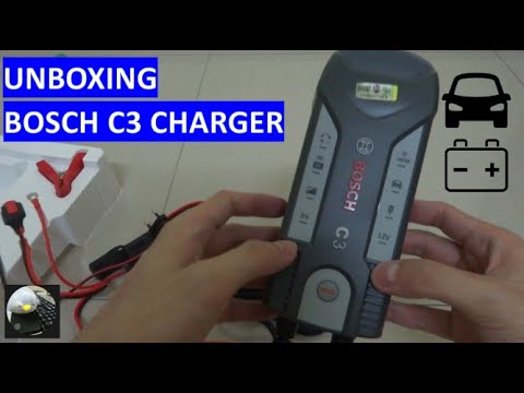 UNBOXING BOSCH C3 CHARGER FOR CAR BATTERIES