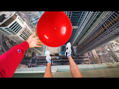 Worlds Strongest Water Balloon VS Roof Drop