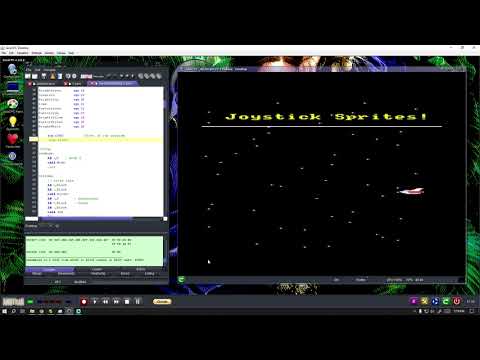 CPC Z80 ASM - Joystick Sprites with Stars!