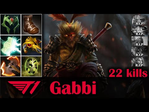 🔥 EZ Monkey King - T1.Gabbi - 22 kills GG - Dota 2 Pro Game Highlights
