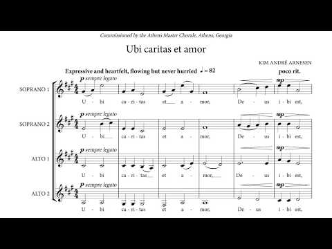 Kim André Arnesen - Ubi caritas et amor (score video)