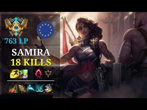 Samira Bot vs Twitch - 18 kills - Ashtonclutcher12 - EUW Challenger (763 LP)