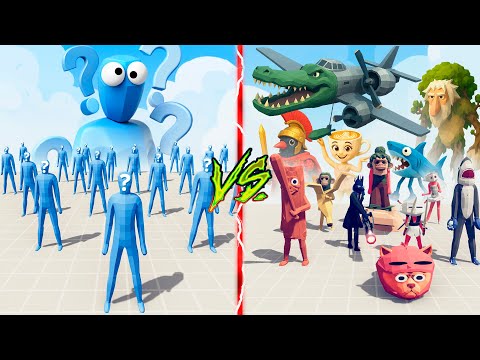 BRAINROT MEME TEAM vs RANDOM UNITS TEAM 🔥 Totally Accurate Battle Simulator TABS