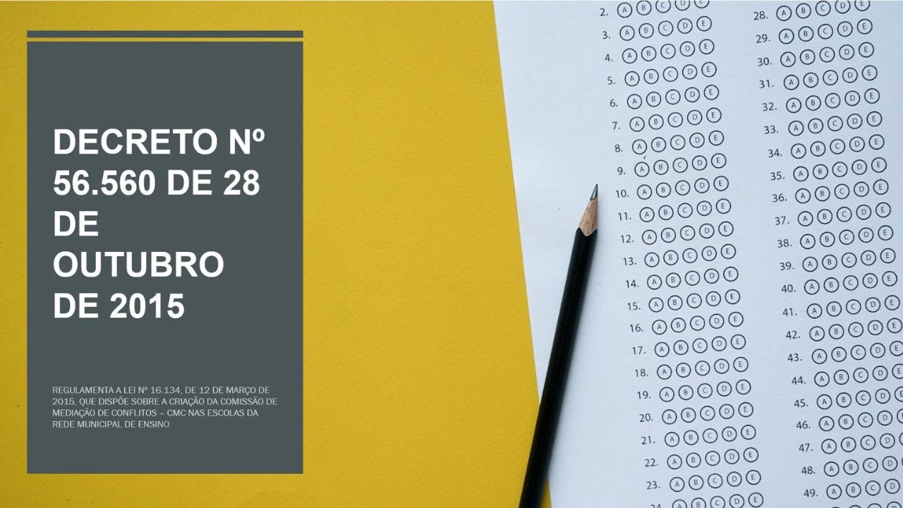 Decreto 56 560 de 28 de outubro de 2015 - Cria a Comissão de Mediação de Conflitos.