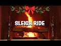 Johnny Mathis - Sleigh Ride (Official Yule Log - Christmas Songs)