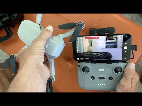 How to connect your dji mini 2 drone to your dji  Remote Control and dji fly app on iPhone 12