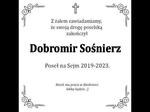 Dobromir Sośnierz: Podsumowanie wyborów i pożegnanie z Sejmem