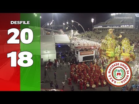Bateria Mocidade Unida da Mooca 2018 - Desfile - #AoVivo18