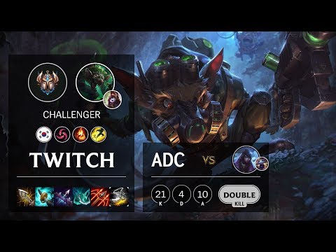 Twitch ADC vs Aphelios - KR Challenger Patch 10.11